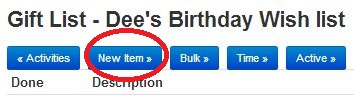 Creating A Birthday Gift List